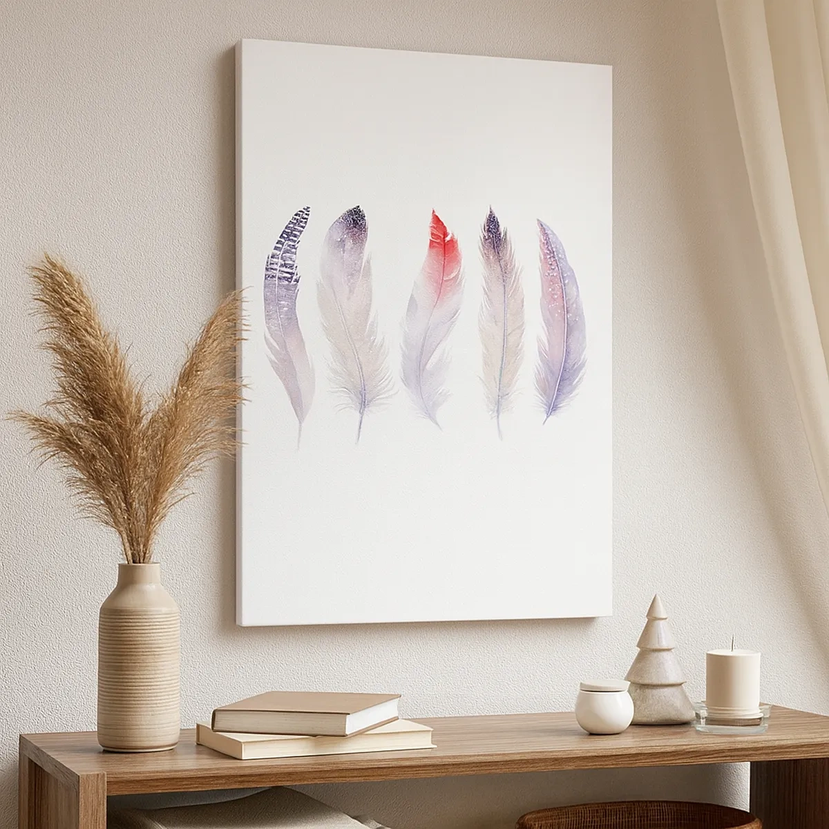 Canvastavla - Bild på duk - Fin som färgrik dimma - 50x70 cm