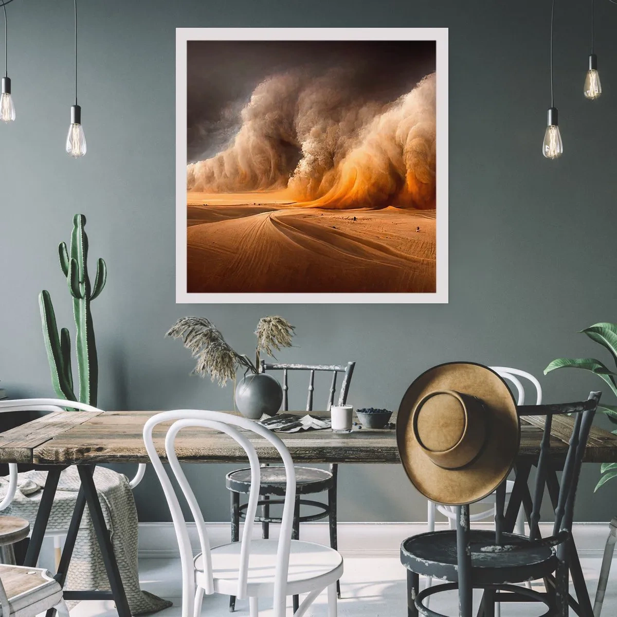 Affisch - Öknens vrede - 50x50 cm