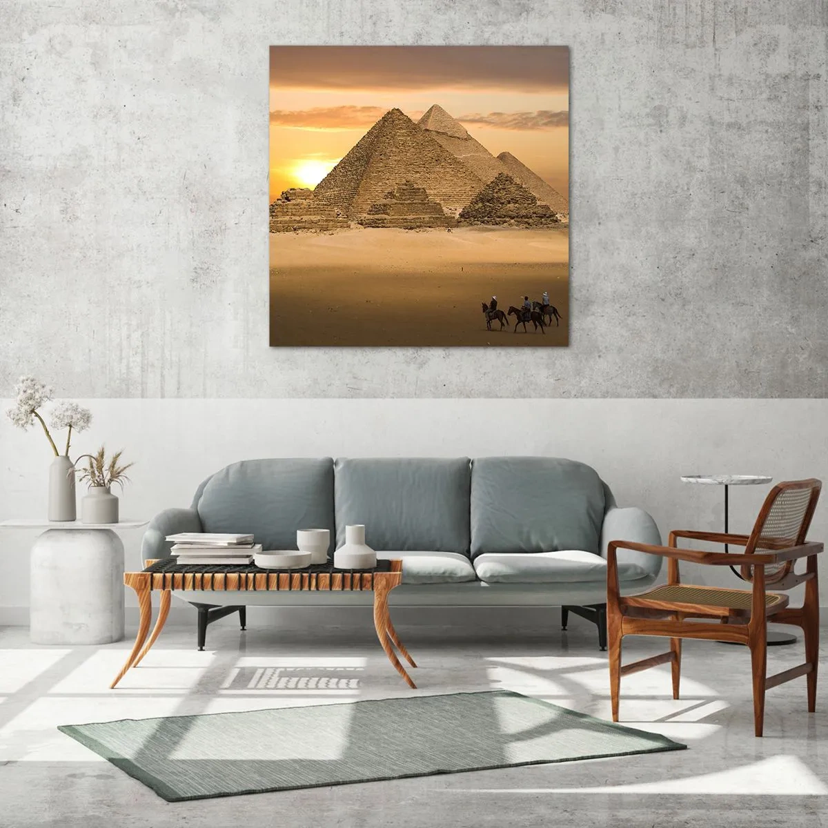 Glastavla - Bild på glas - 1000 år utan ändring - 70x70 cm