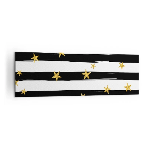 Canvastavla - Bild på duk - Alla är vi födda under lycklig stjärna - 160x50 cm
