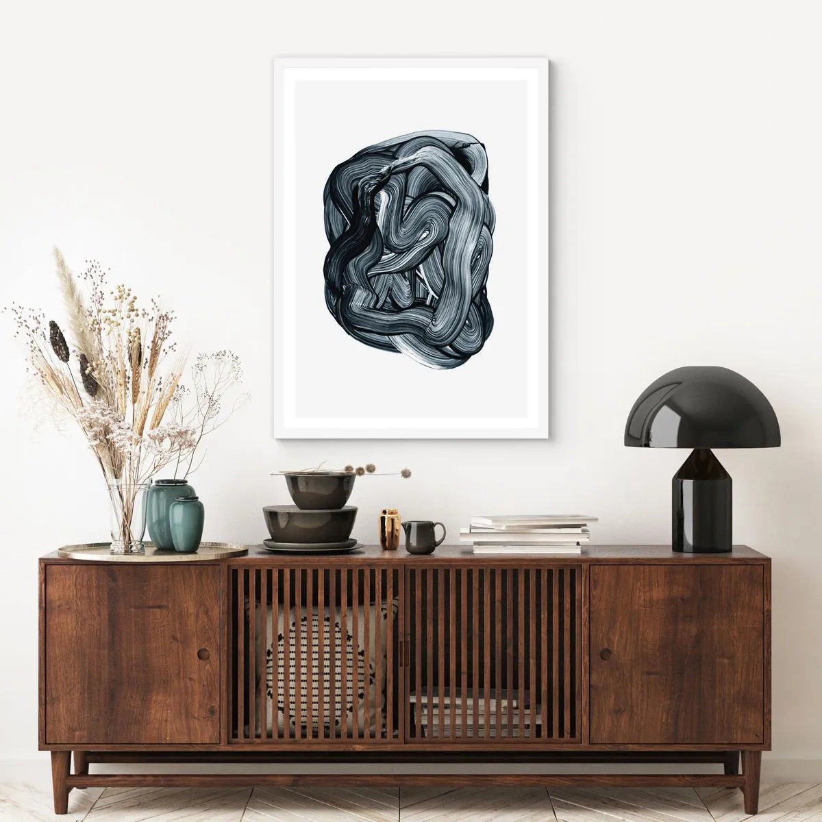 Affisch i vit ram - Det är inte så enkelt - 70x100 cm