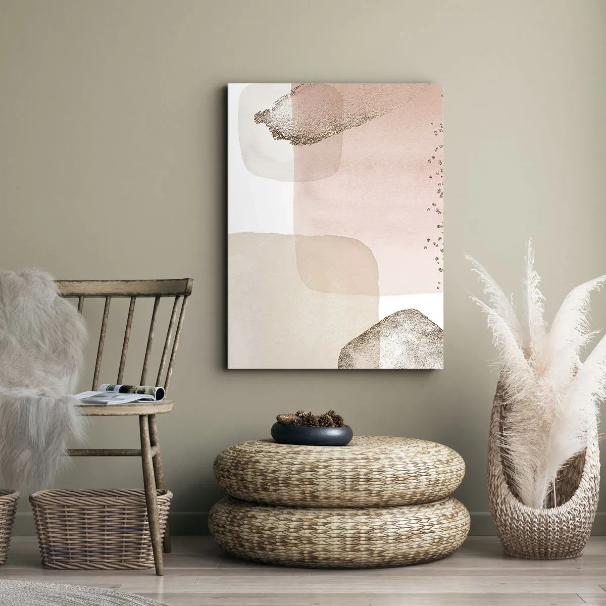 Canvastavla - Bild på duk - Titta genom färgen - 50x70 cm