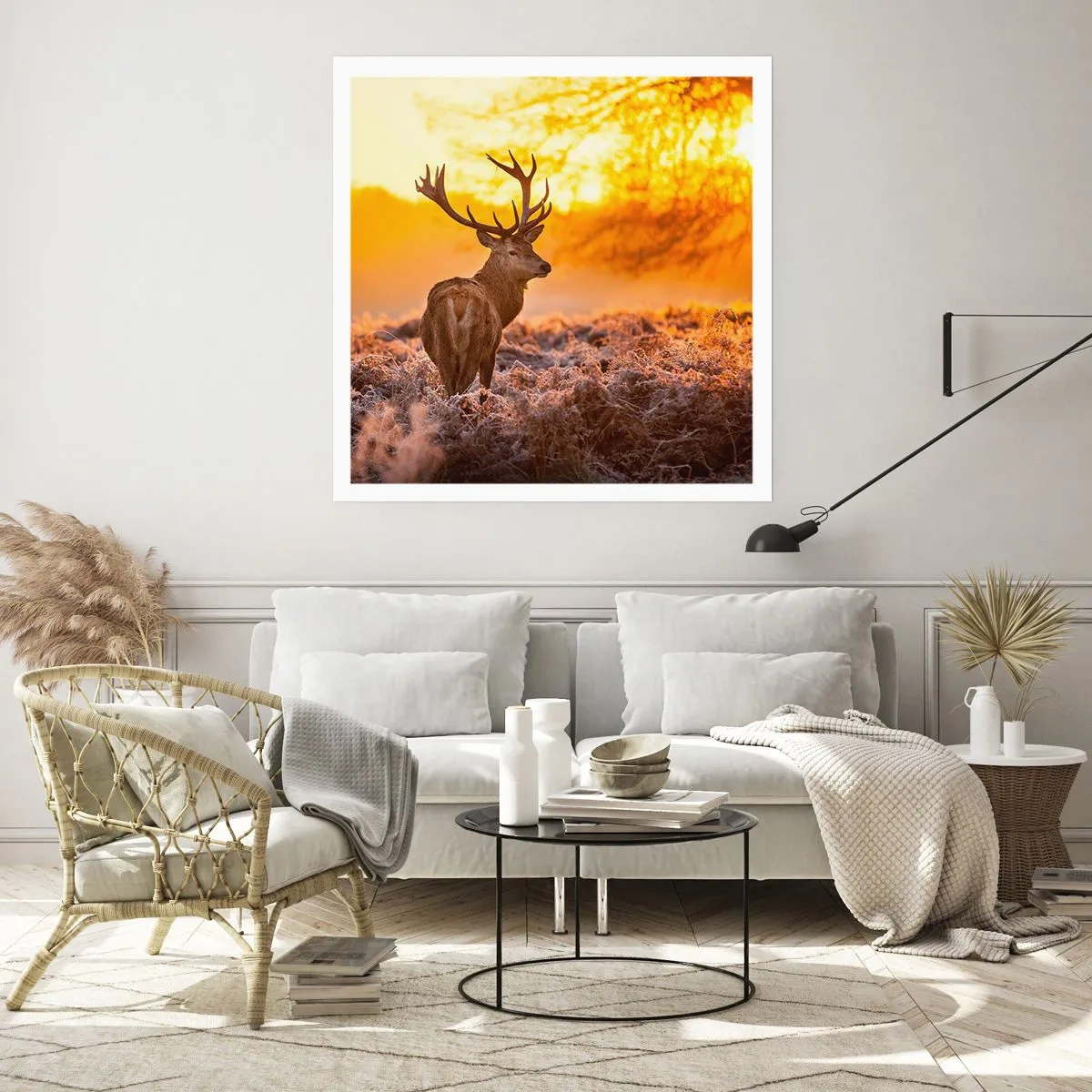 Affisch - Höstskogens kung - 30x30 cm