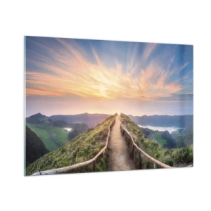 Glastavla - Bild på glas - Nära himlen - 100x70 cm