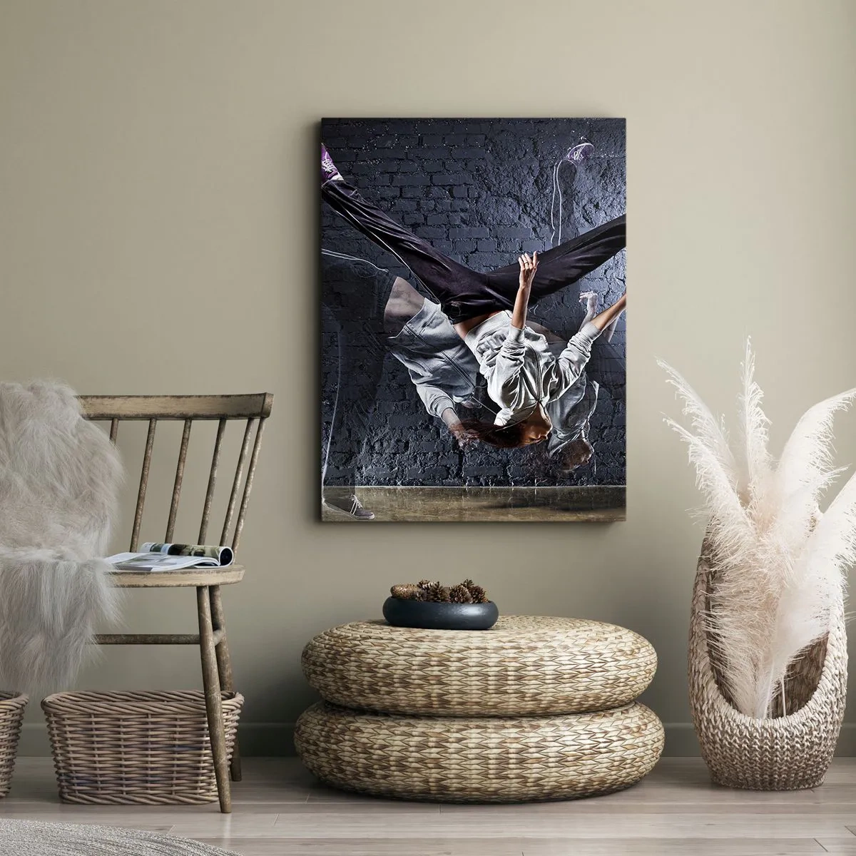 Canvastavla - Bild på duk - Gatans stjärna - 80x120 cm