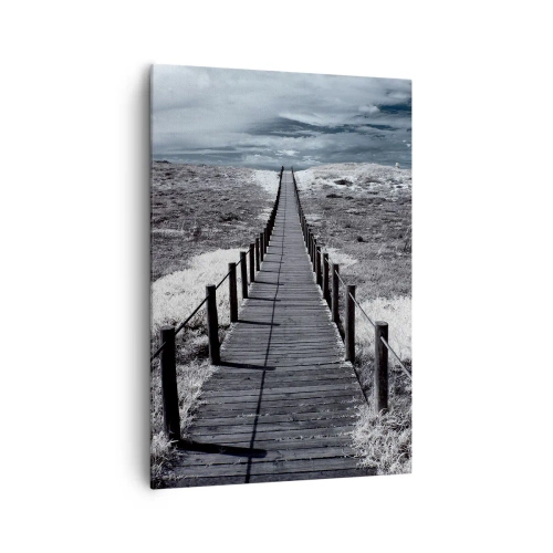 Canvastavla - Bild på duk - Precis vid kusten - 70x100 cm