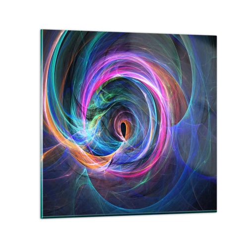 Glastavla - Bild på glas - Vart tar du mig? - 40x40 cm