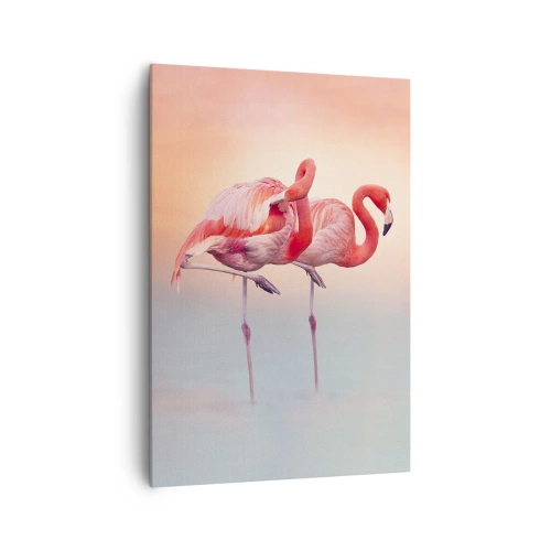 Canvastavla - Bild på duk - I solnedgångens färg - 70x100 cm