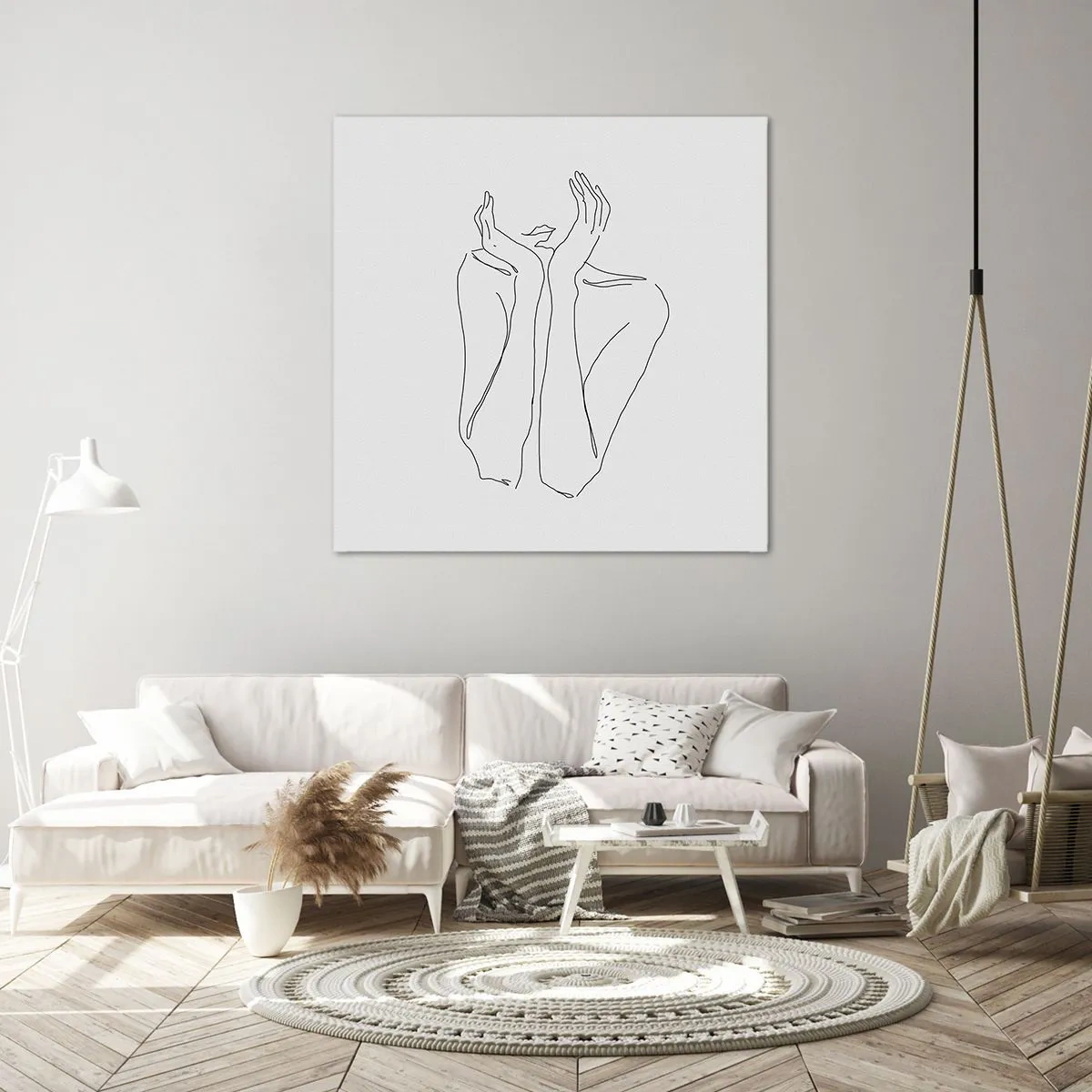 Canvastavla - Bild på duk - Vad flickorna drömmer om - 70x70 cm