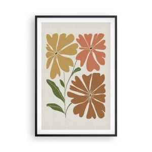 Affisch i svart ram - Natur och geometri - 61x91 cm