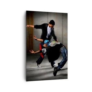 Canvastavla - Bild på duk - Dansar med gatuvinden - 80x120 cm