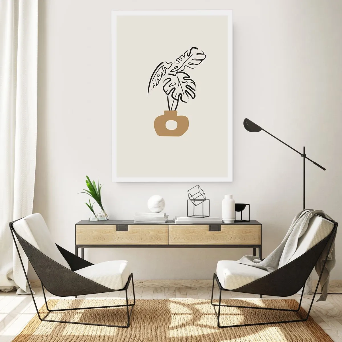 Affisch - Monstera -husdekoration - 50x70 cm