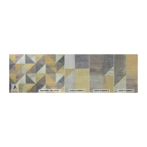 Provbit av fototapet Premium Sand - Under triangelns vinkel - Abstraktion, Bit, Trianglar - 100x30 cm