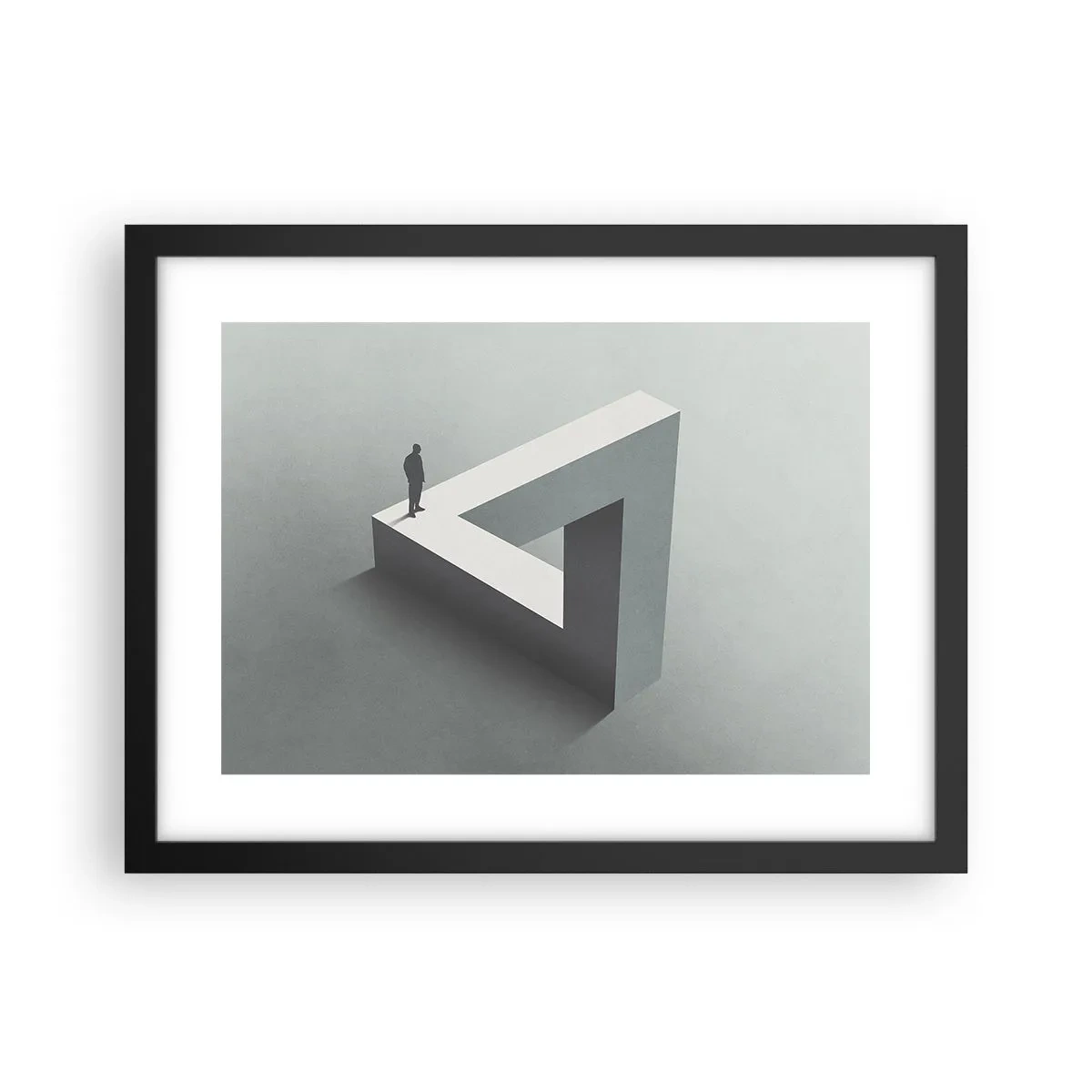 Affisch i svart ram - Och ändå möjligt - 40x30 cm