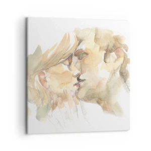 Canvastavla - Bild på duk - Upphittad hälft? - 50x50 cm