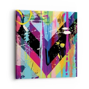 Canvastavla - Bild på duk - Uppifrån nedåt - 30x30 cm