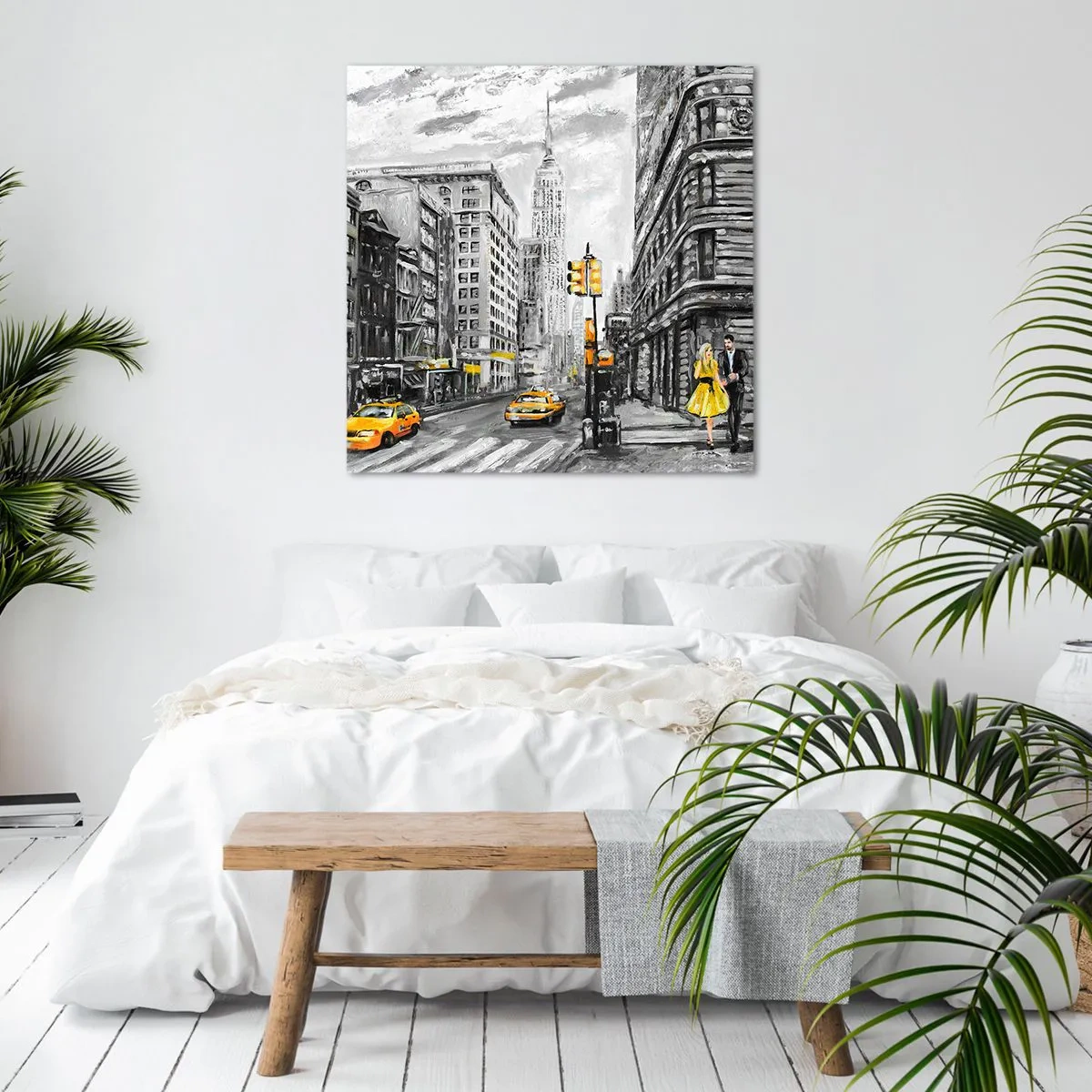 Canvastavla - Bild på duk - New York berättelse - 60x60 cm