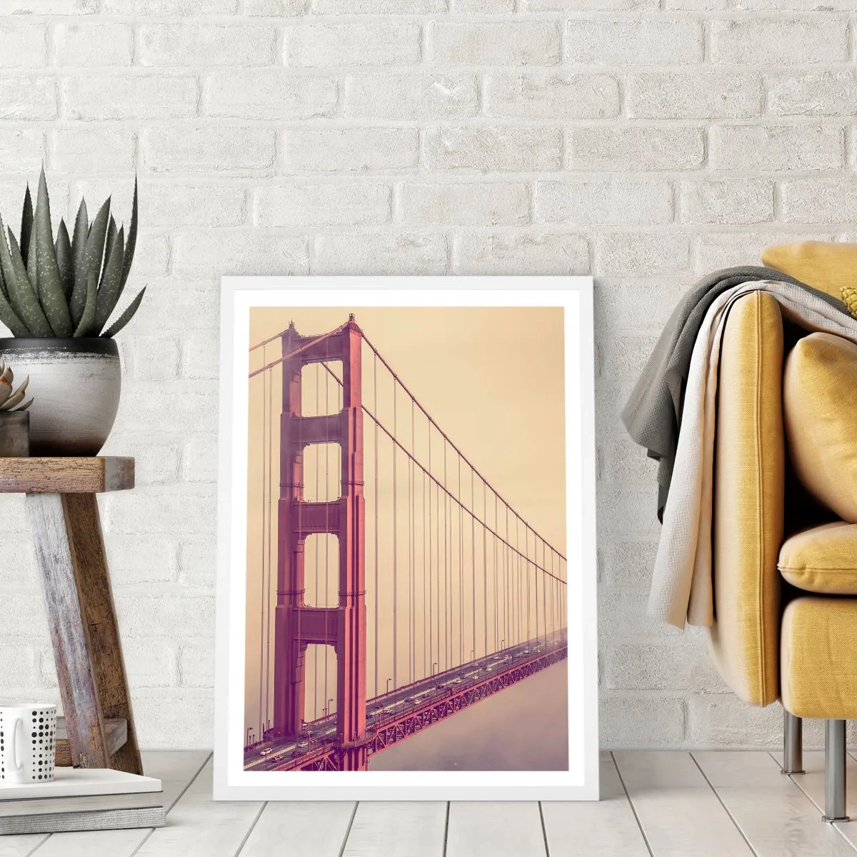 Affisch i vit ram - Mellan himlen och jorden - 40x50 cm