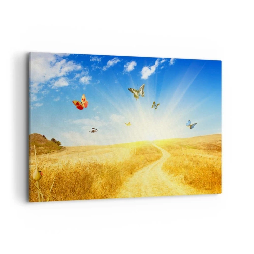 Canvastavla - Bild på duk - Varför vi älskar sommaren? - 100x70 cm