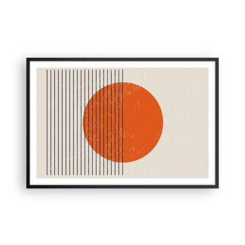 Affisch i svart ram - Alltid solen - 91x61 cm