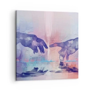 Canvastavla - Bild på duk - Den gudomliga gnistan av liv - 60x60 cm