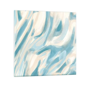 Glastavla - Bild på glas - Vårvindar - 50x50 cm