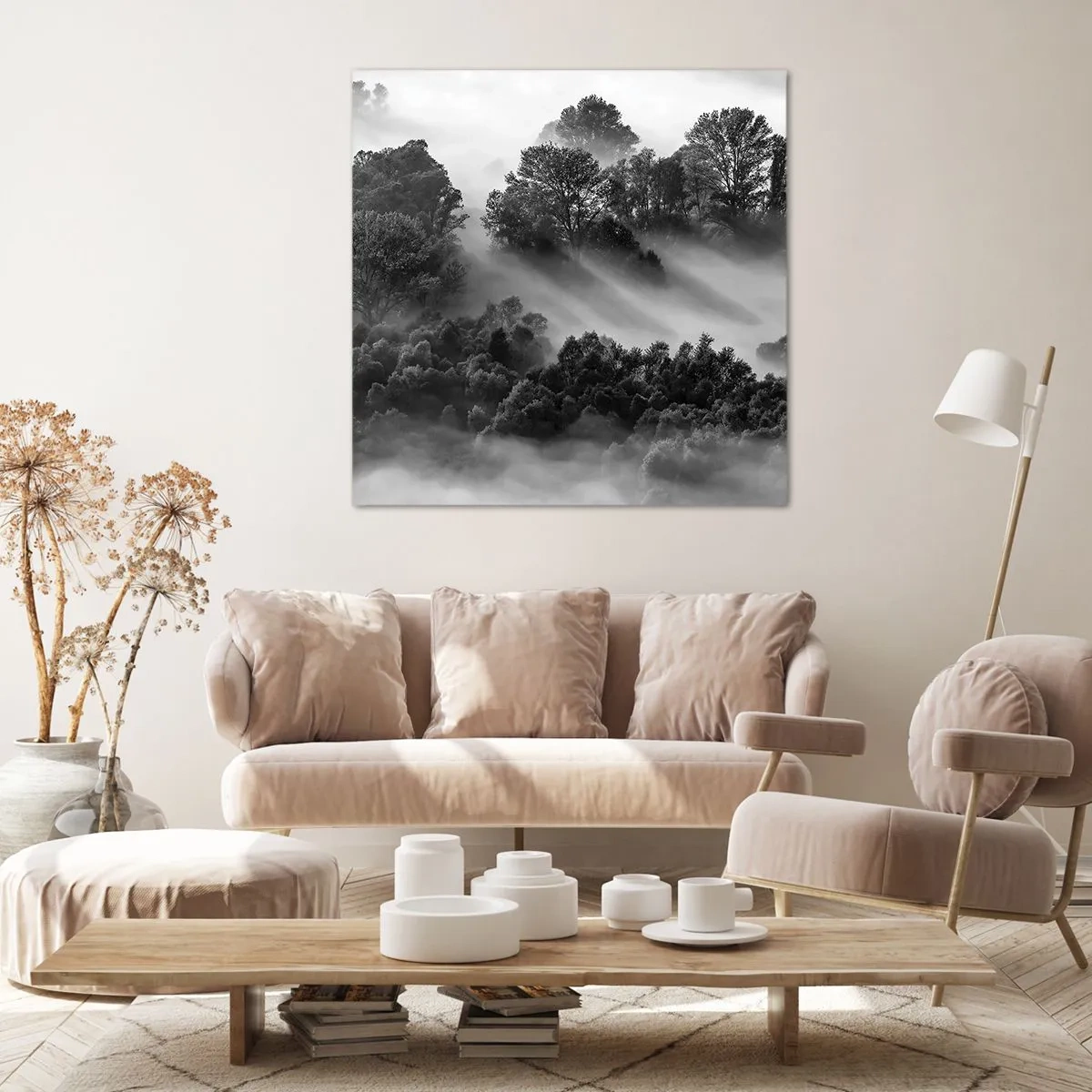 Canvastavla - Bild på duk - Stiger ur sömnen - 50x50 cm