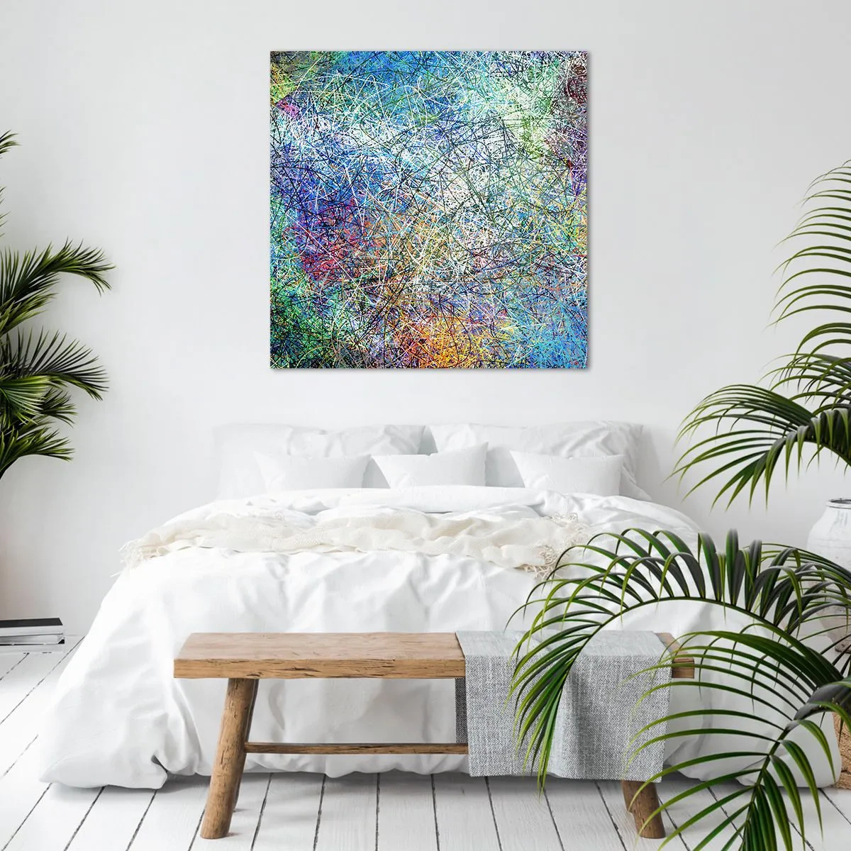 Canvastavla - Bild på duk - Det är inte så enkelt - 70x70 cm