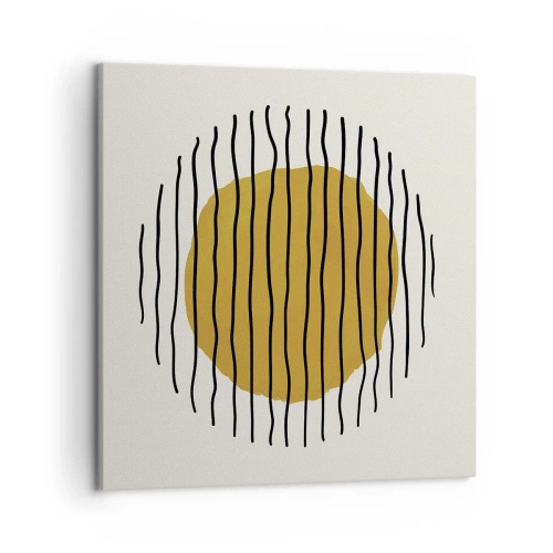 Canvastavla - Bild på duk - Abstraktion som darrar av glöd - 50x50 cm