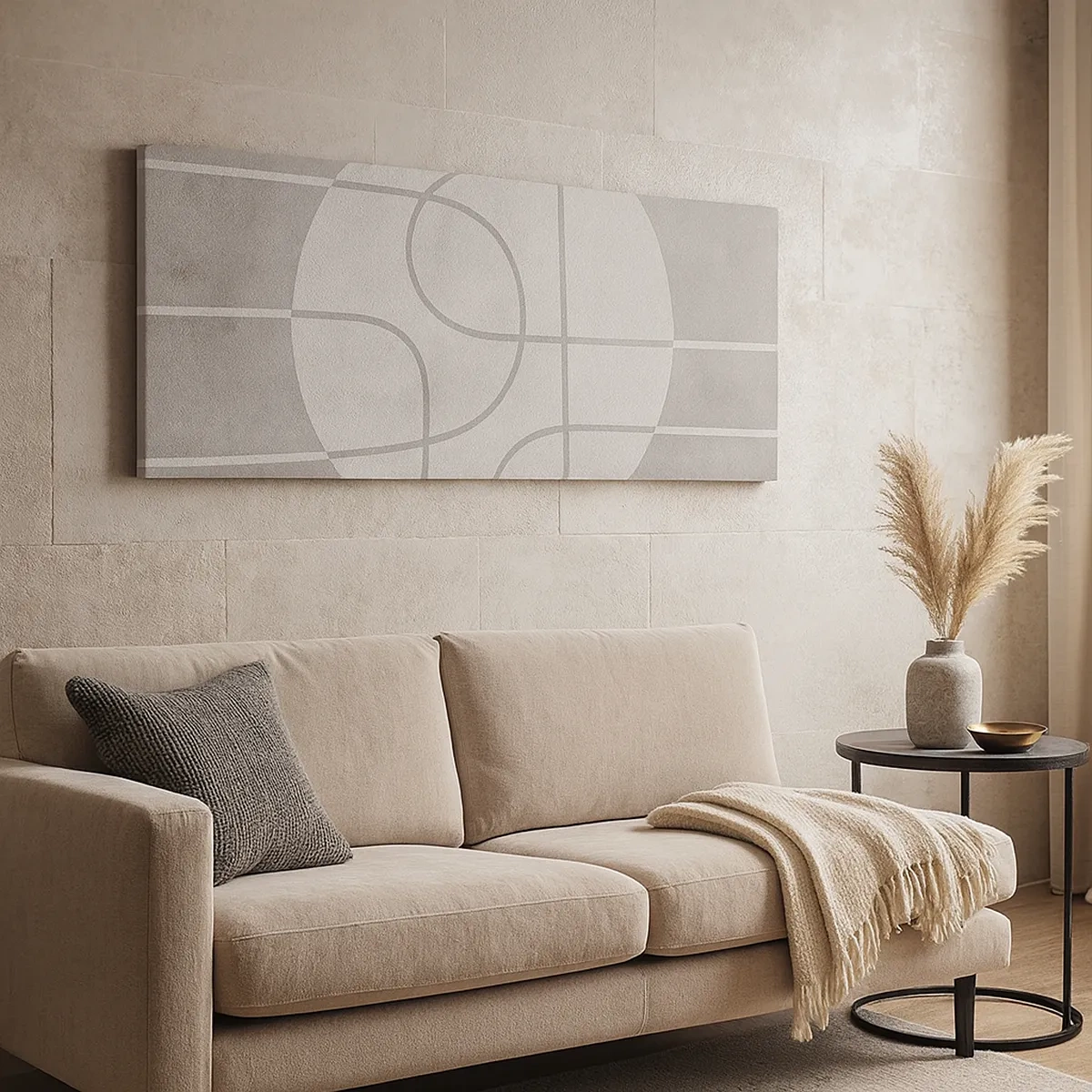 Canvastavla - Bild på duk - Cirkulärt och rakt fram - 30x30 cm