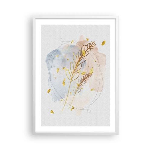 Affisch i vit ram - En gyllene explosion - 50x70 cm