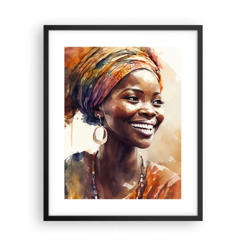 Affisch i svart ram - Afrikansk drottning - 40x50 cm