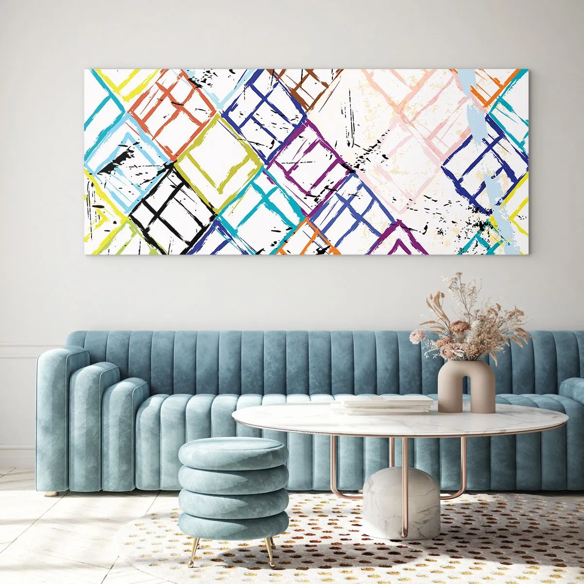 Glastavla - Bild på glas - Celler för uthyrning - 120x50 cm