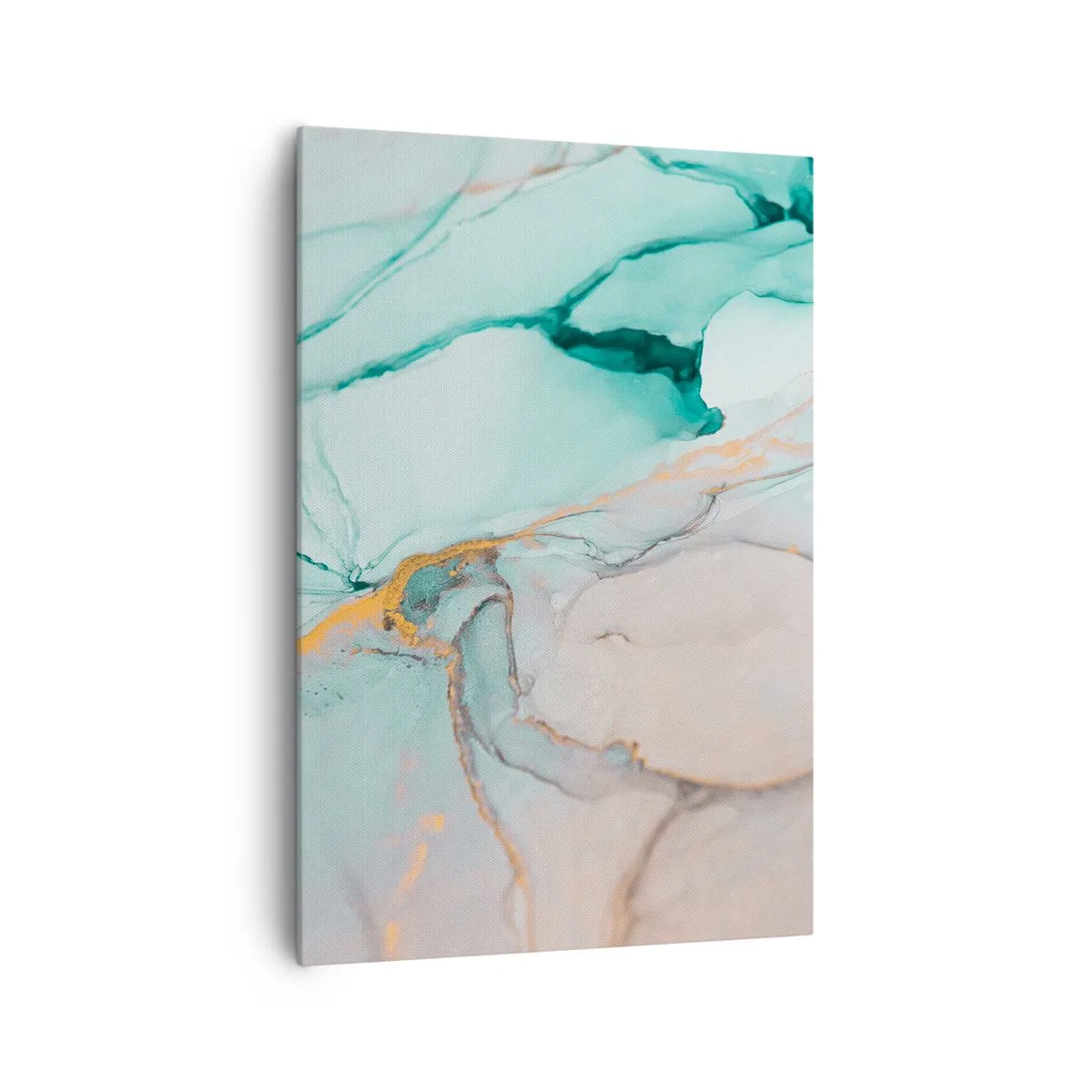 Canvastavla - Bild på duk - Formernas och färgernas dans - 70x100 cm