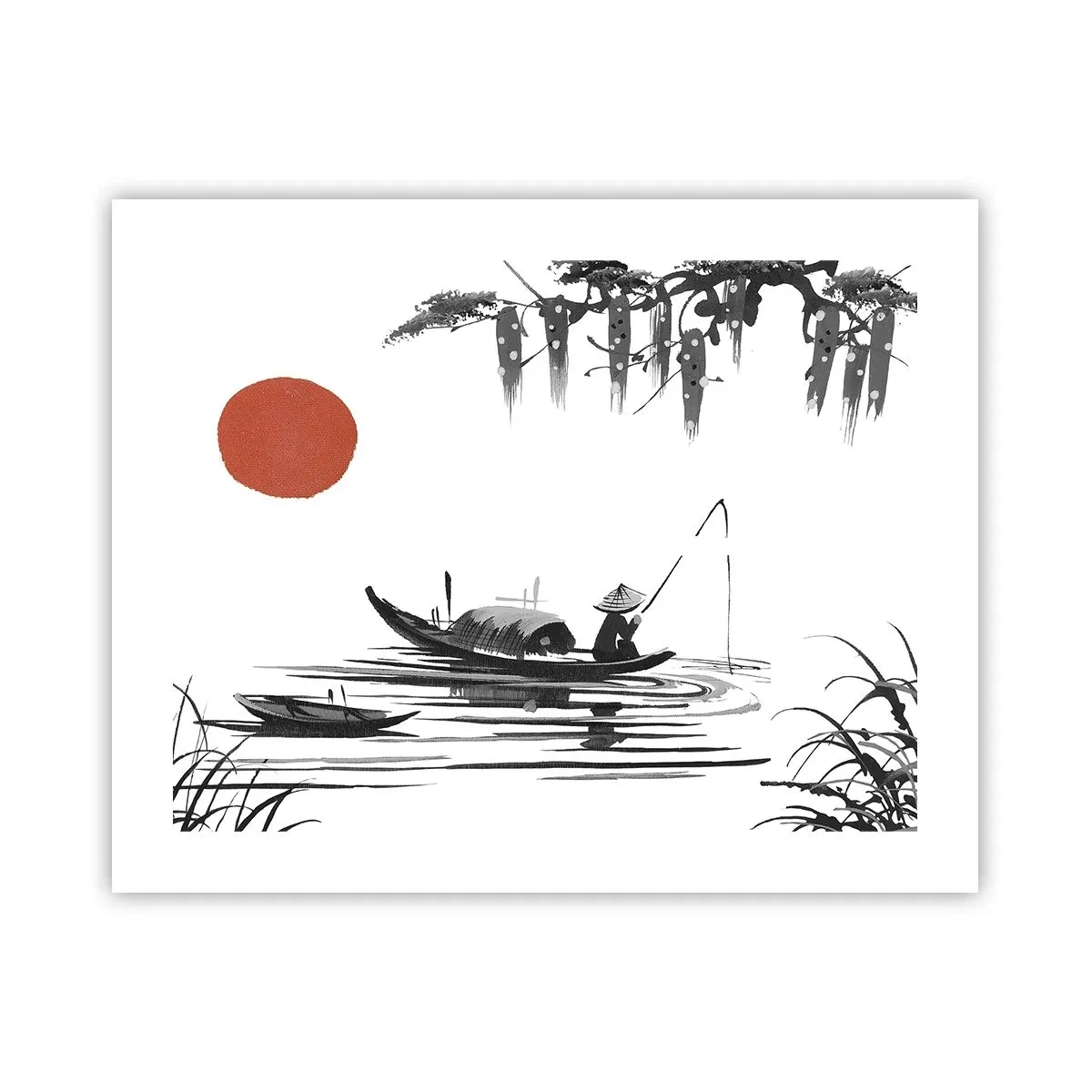 Affisch - Asiatisk eftermiddag - 50x40 cm