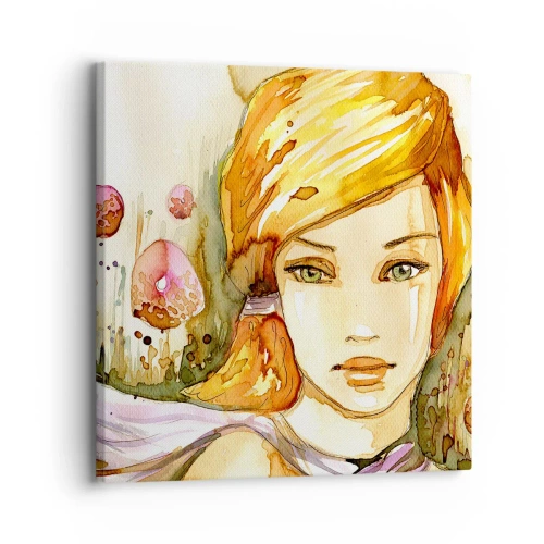 Canvastavla - Bild på duk - Smaragdblick som tystar ner ilska - 30x30 cm