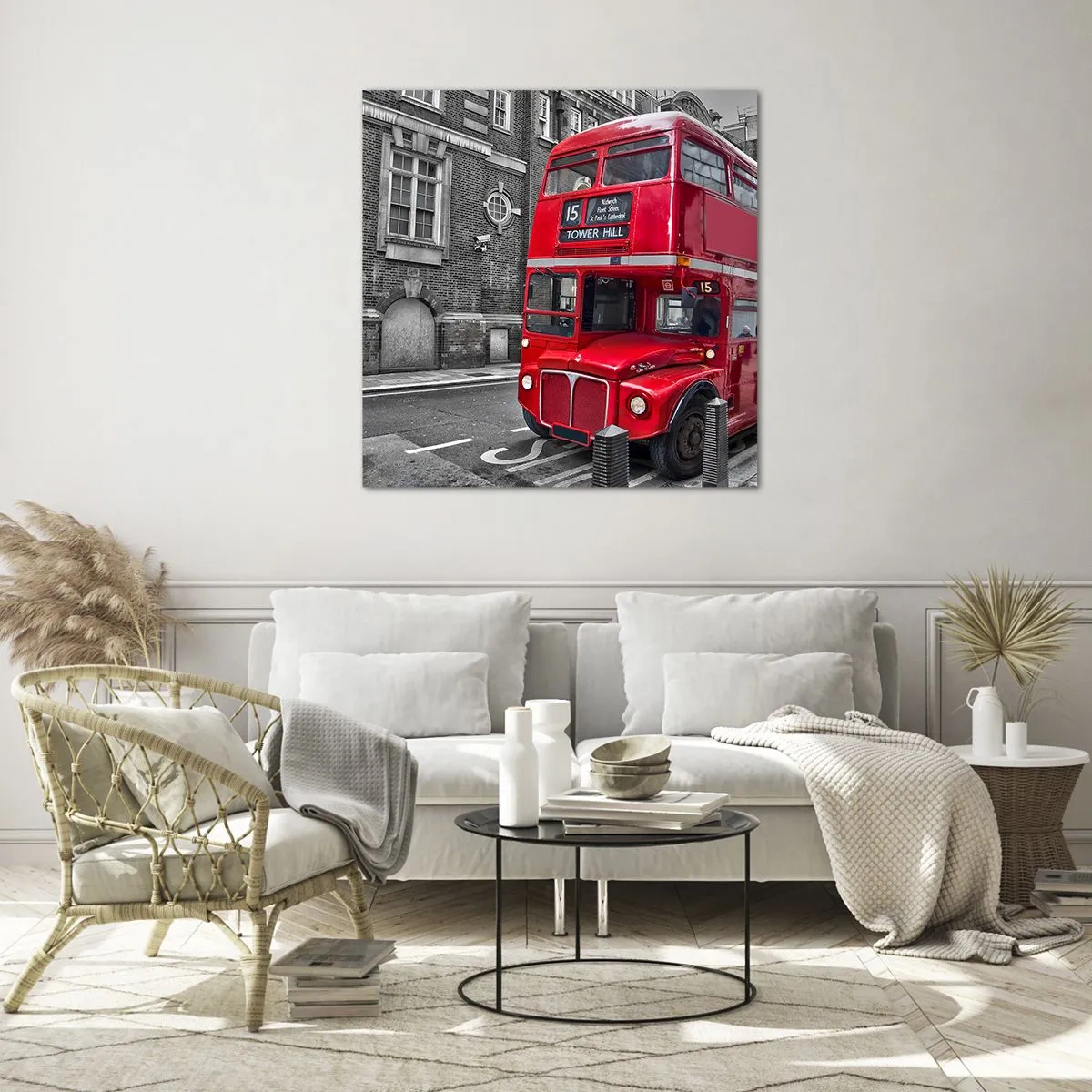 Glastavla - Bild på glas - Alltid samma - 70x70 cm