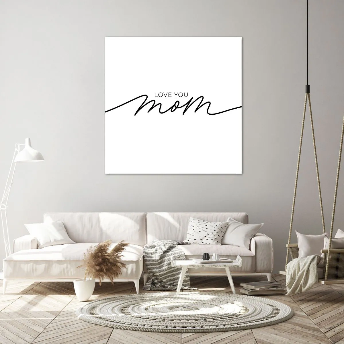 Canvastavla - Bild på duk - Jag är mycket rörd - 40x40 cm