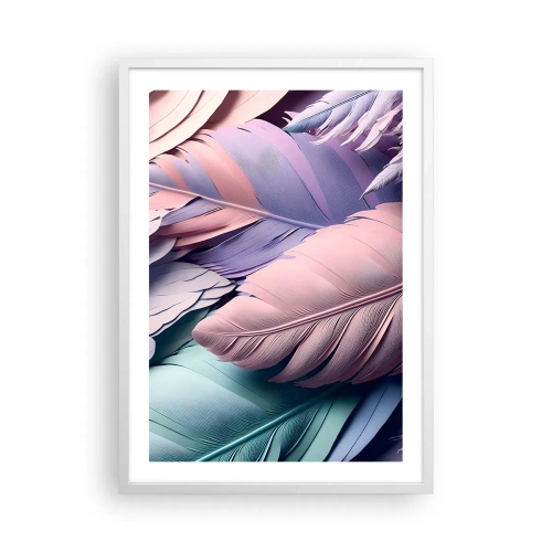 Affisch i vit ram - Fågelstil - 50x70 cm