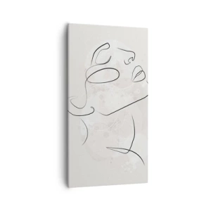 Canvastavla - Bild på duk - Drömmens kontur - 55x100 cm