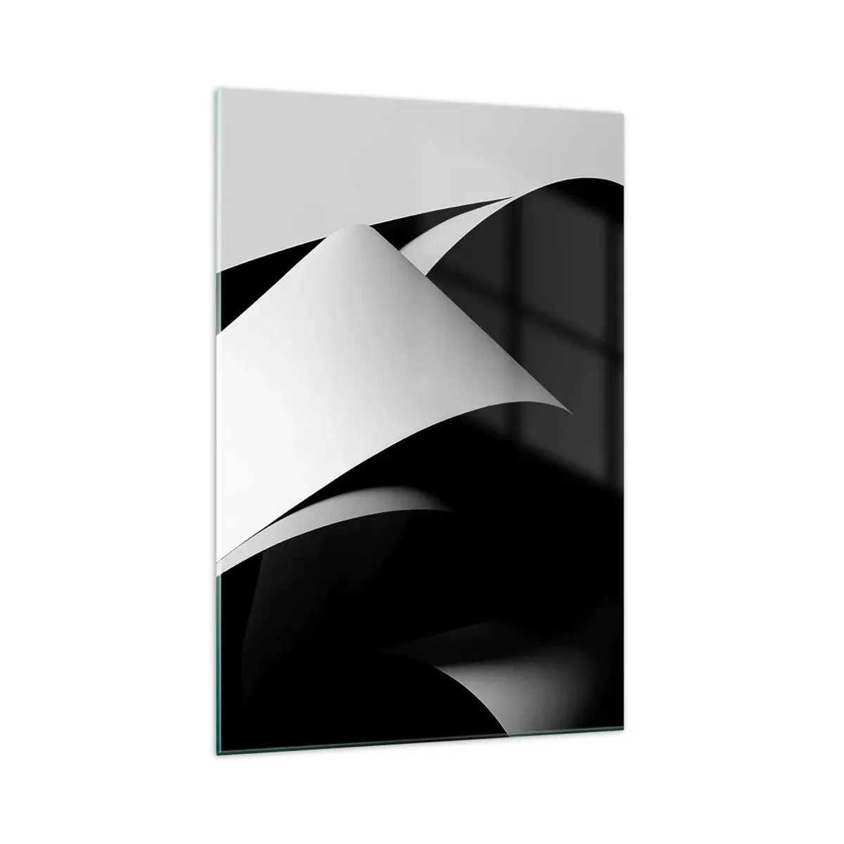 Glastavla - Bild på glas - Ljusplan från skuggornas djup - 70x100 cm