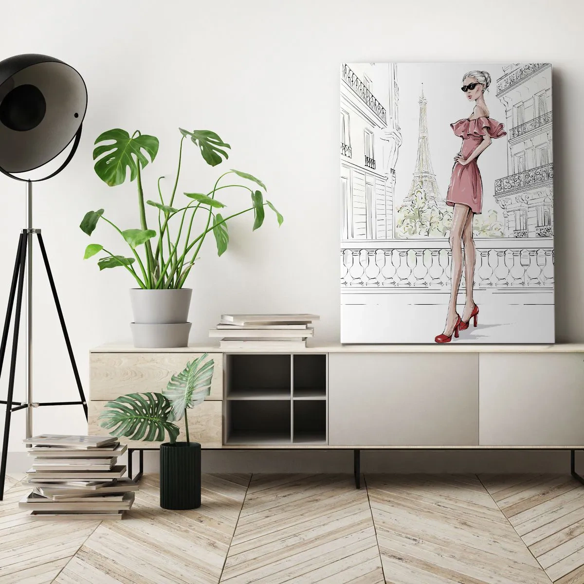 Canvastavla - Bild på duk - Modets konst - 50x70 cm