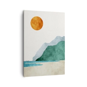 Canvastavla - Bild på duk - Landskap som det borde vara - 70x100 cm