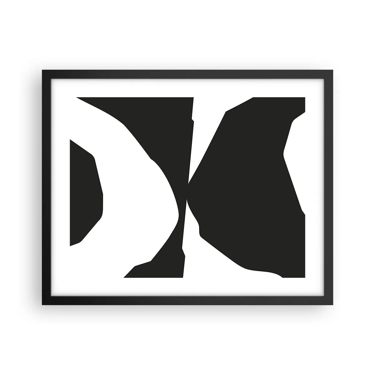 Affisch i svart ram - Positiv-negativ - 50x40 cm