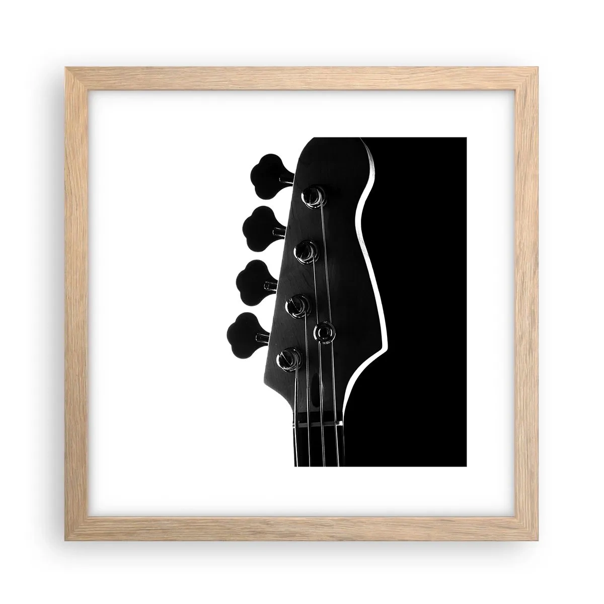 Affisch i ram av ljusek - Rocktystnad - 30x30 cm