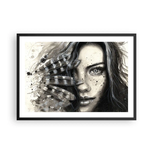 Affisch i svart ram - Vild skönhet - 70x50 cm