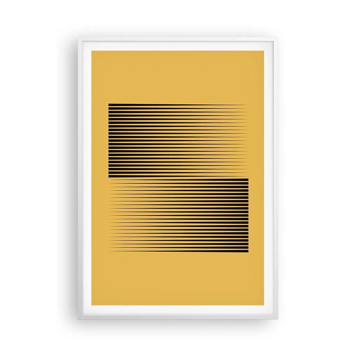 Affisch i vit ram - Motsatsernas kvadrat - 70x100 cm