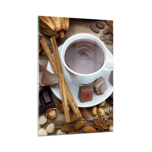 Glastavla - Bild på glas - Från sagolika chokladfabriken - 50x70 cm