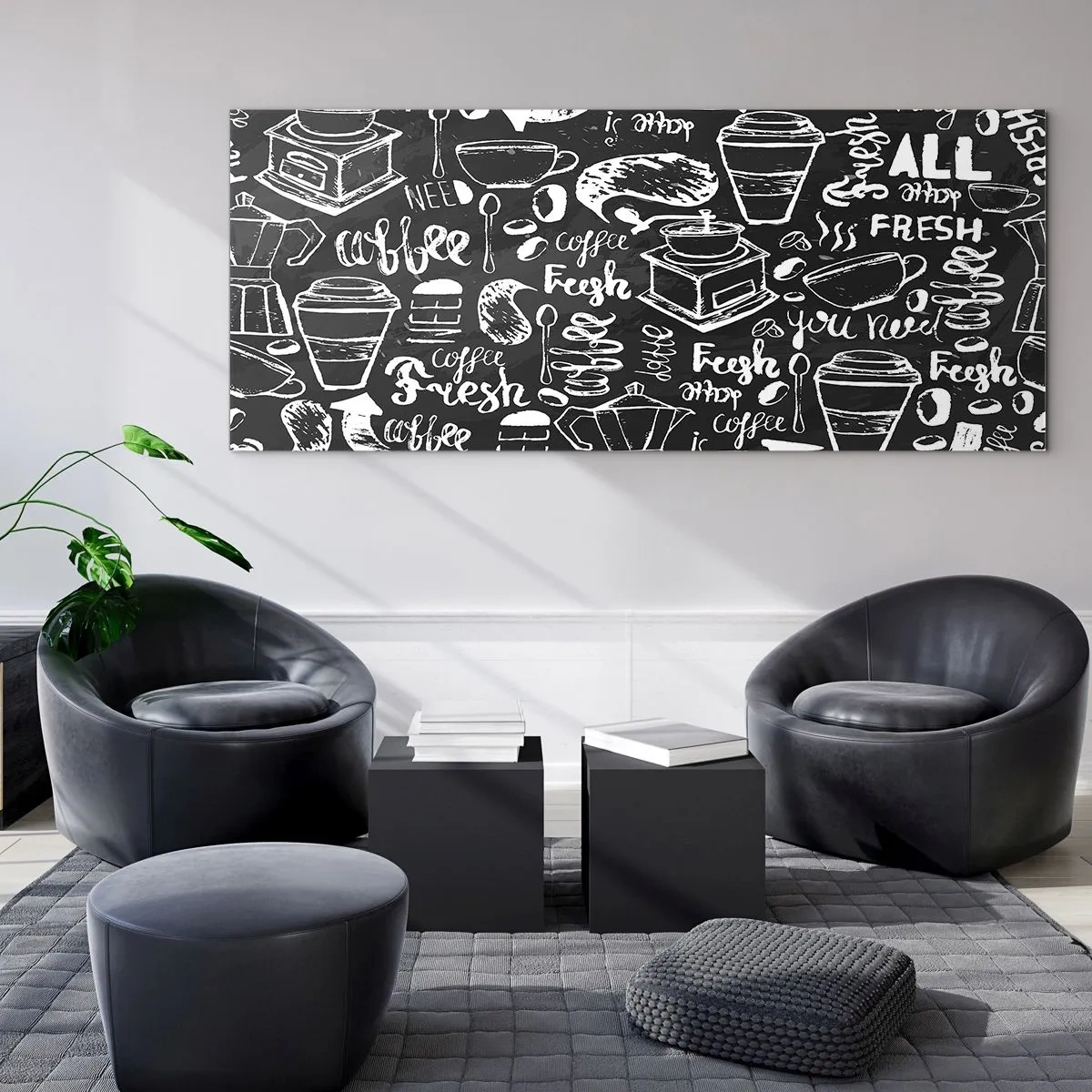 Glastavla - Bild på glas - All you need is… - 120x50 cm