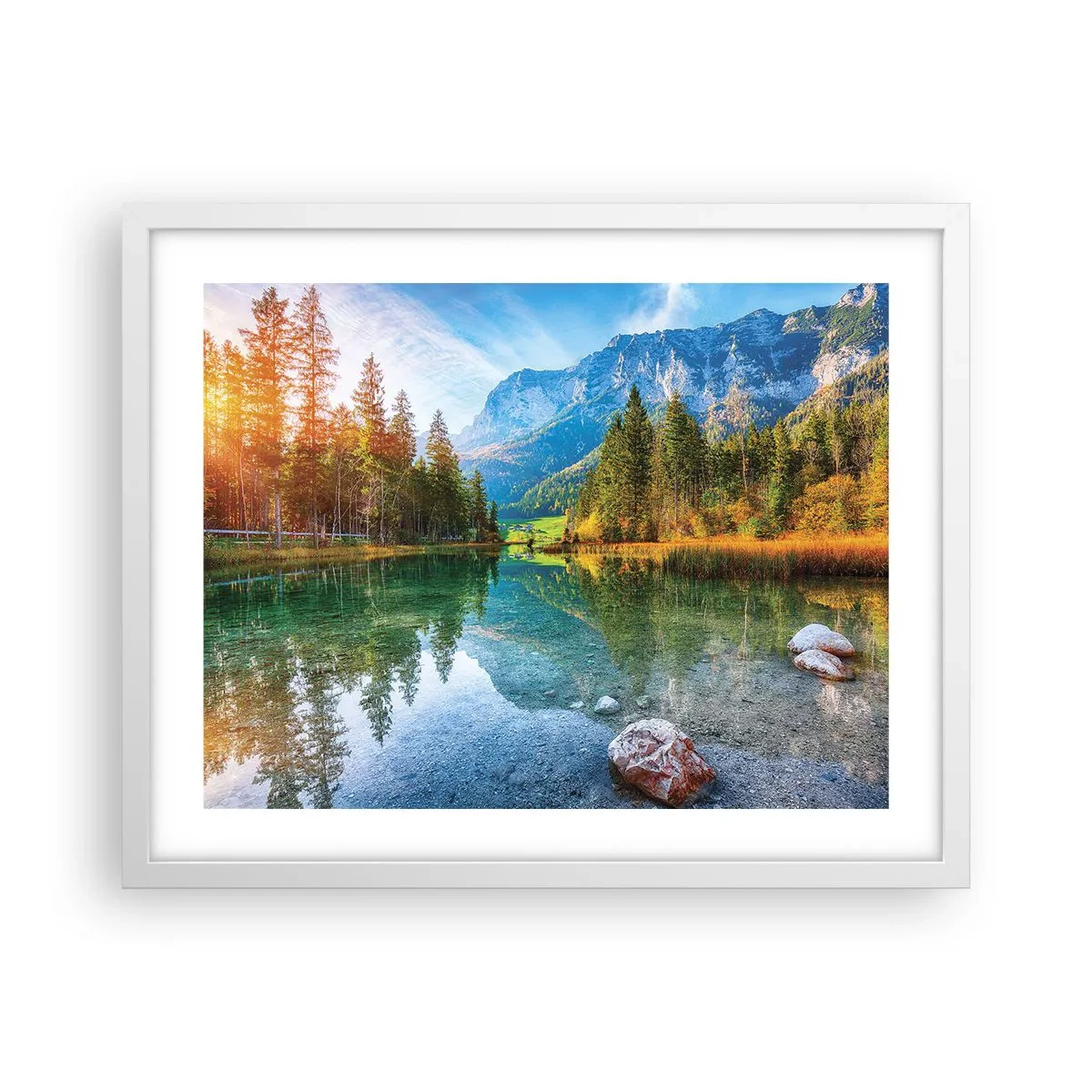 Affisch i vit ram - Höstens mildhet - 50x40 cm